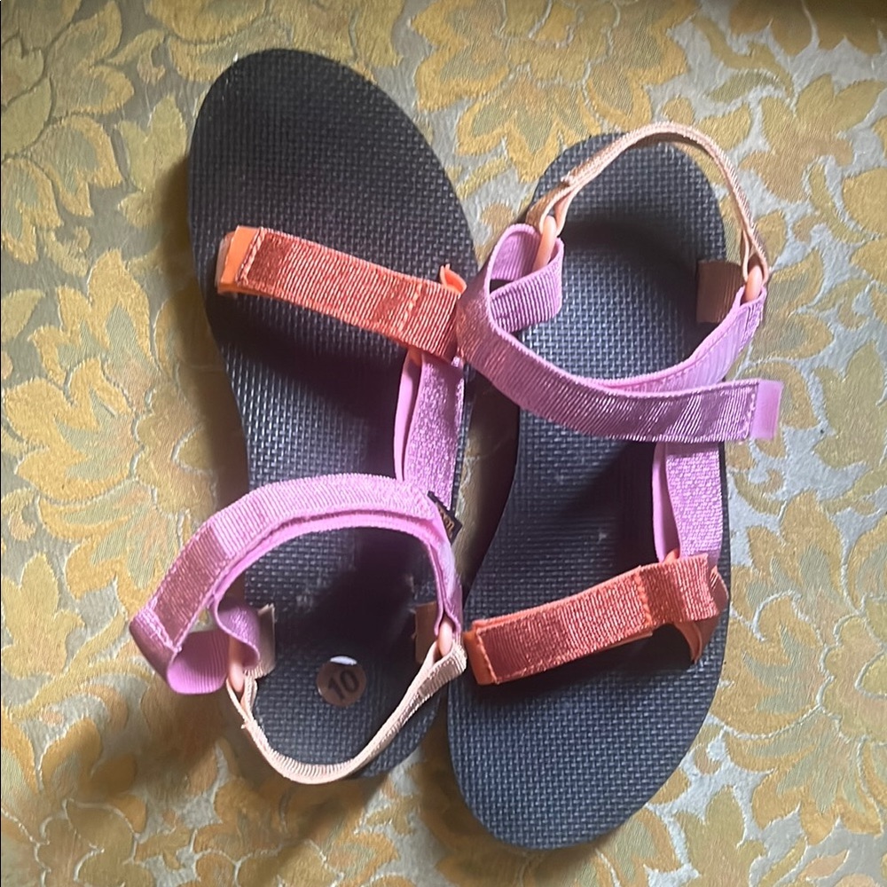 Teva Pink and Orange Sport Sandals Midform Universal Shimmer